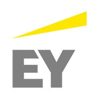 EY in Grey Color on a White Background