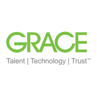 Grace Logo in Green Color on a White Background