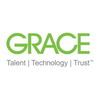 Grace Logo in Green Color on a White Background