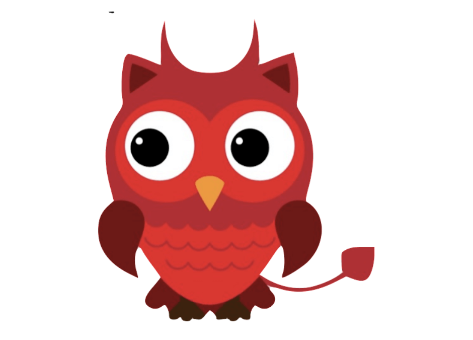 Devil owl representing wise leadership in the group decision making process